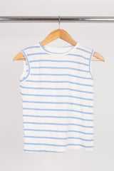 Sleeveless Stripped Basic Top
