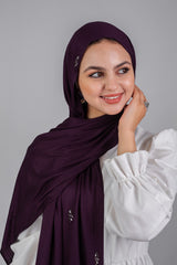 Glittering Strass Kuwaiti Scarf