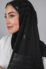 Lined Strass Kuwaiti Scarf