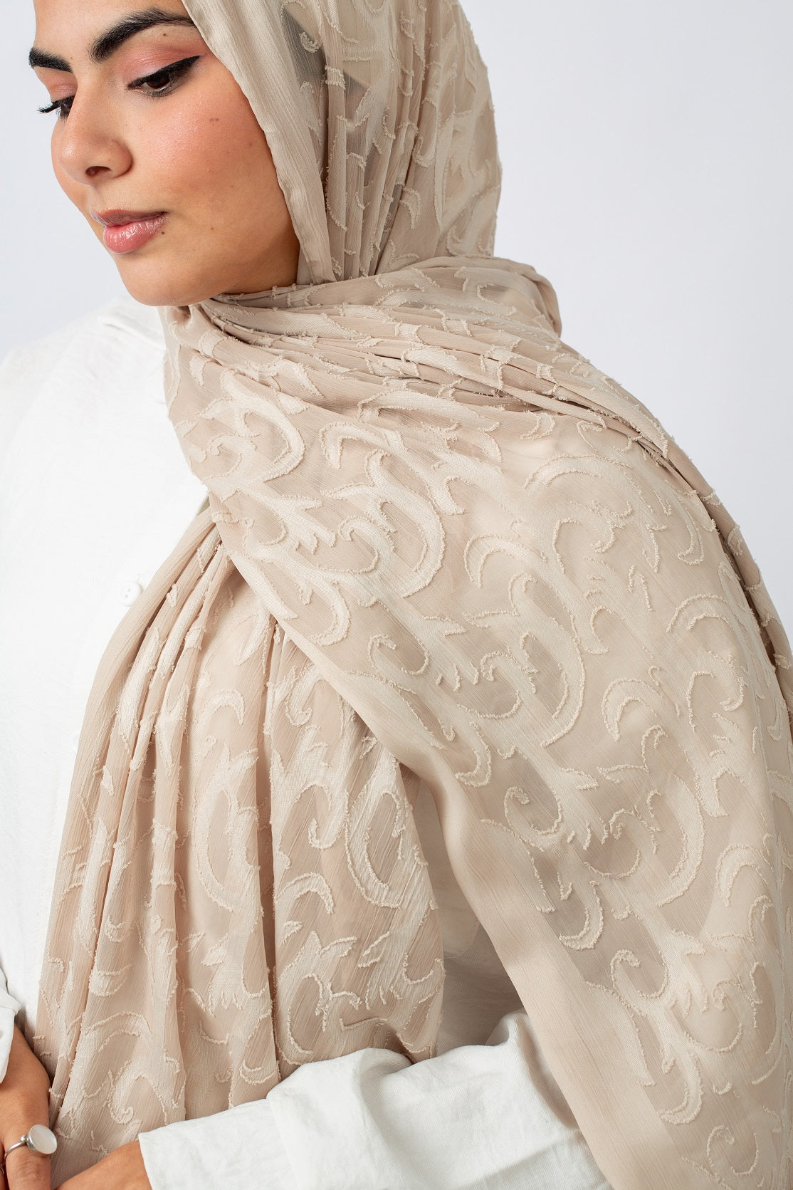 Palm Chiffon Scarf