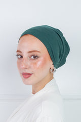 No Thread Bonnet - Dark Green