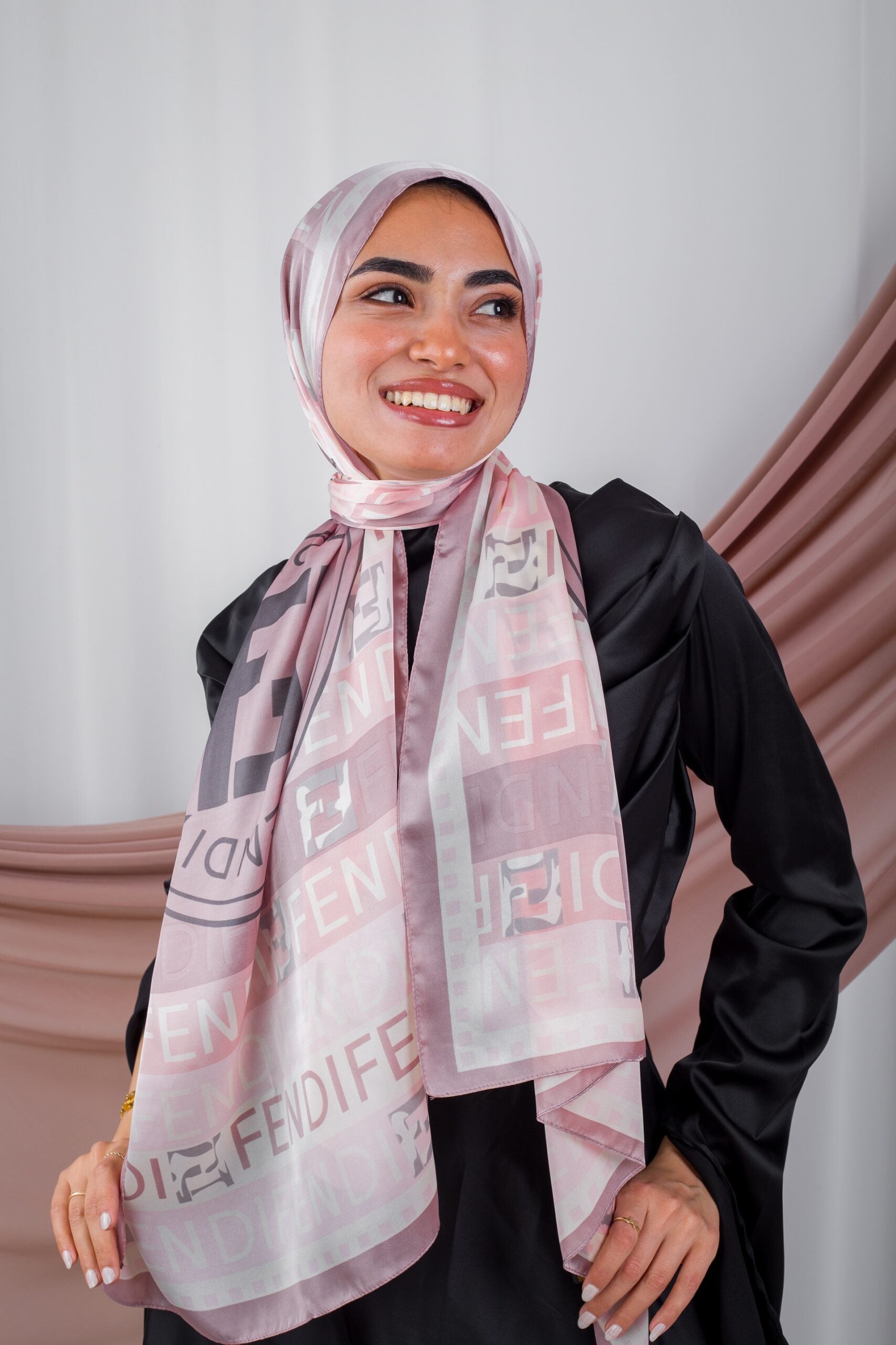 Fendi pink shops shawl