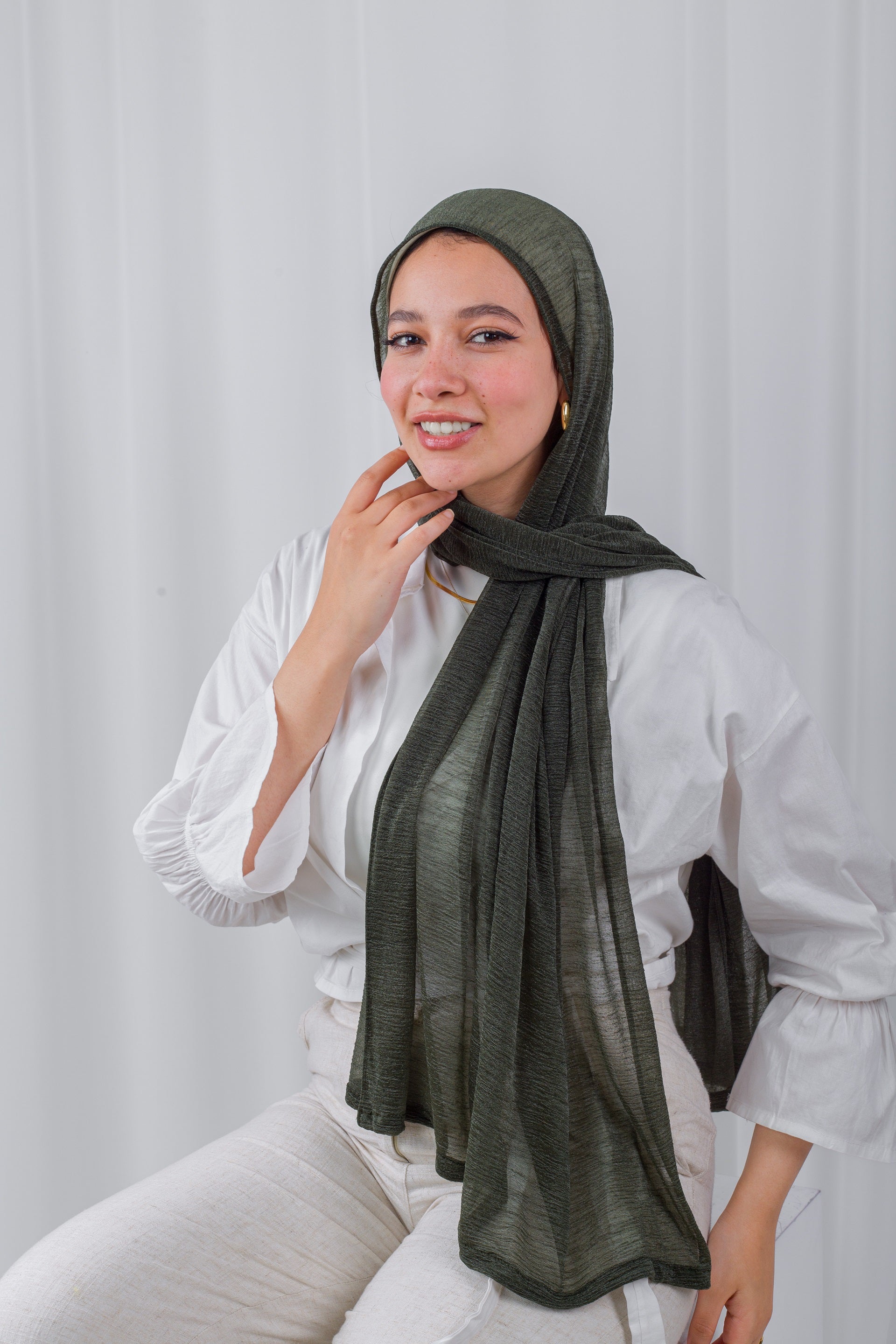 Light Shimmer Kuwaiti Scarfs