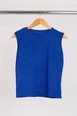 Sleeveless Plain ribbed top