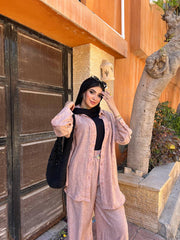 Tone Set by Jessy – Crinkled linen suit, available in cafe , one-size fits up to 90 kg