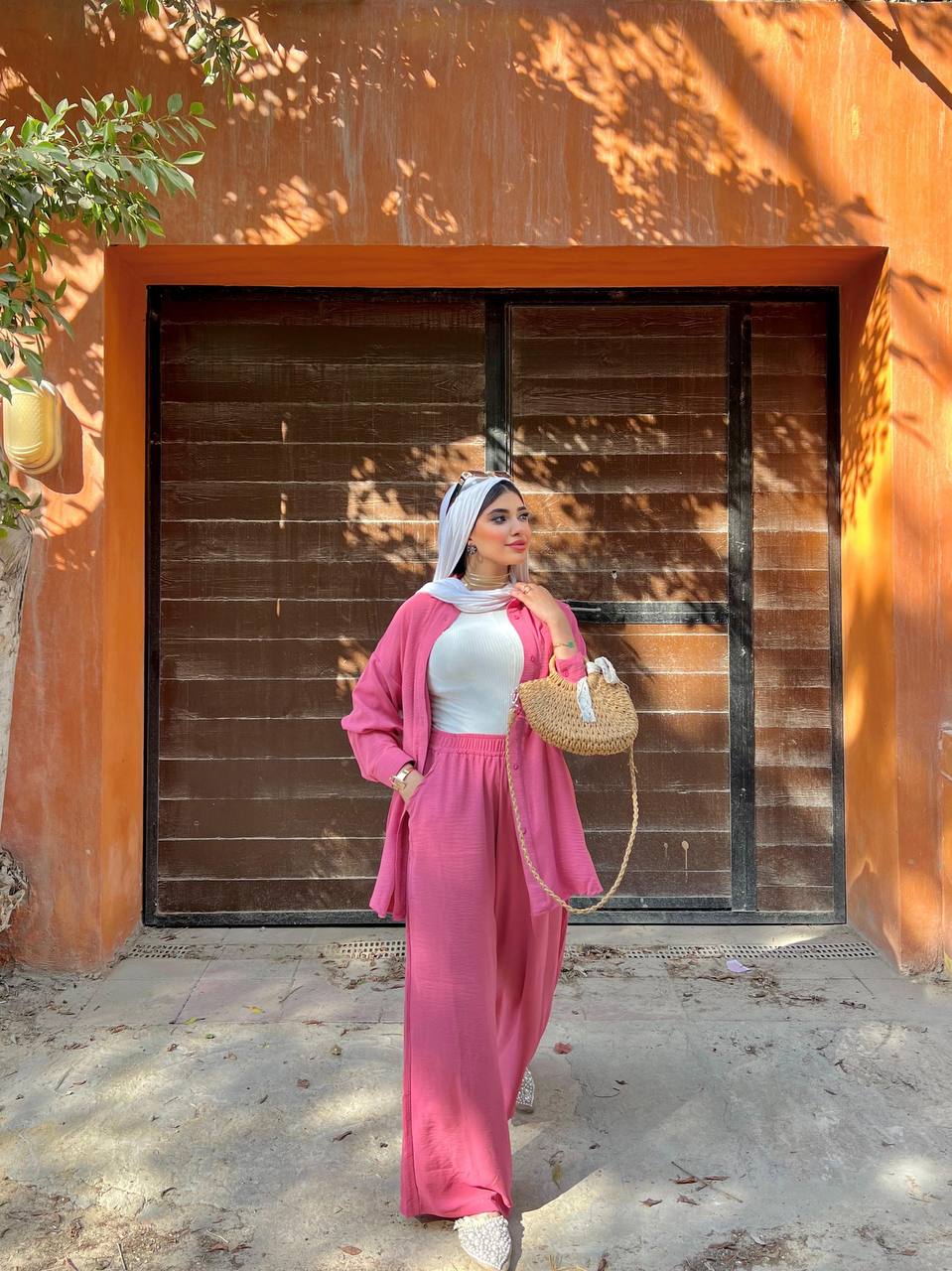 Sunny Pants by Jessy – Classic CY fabric trousers, in color pink
